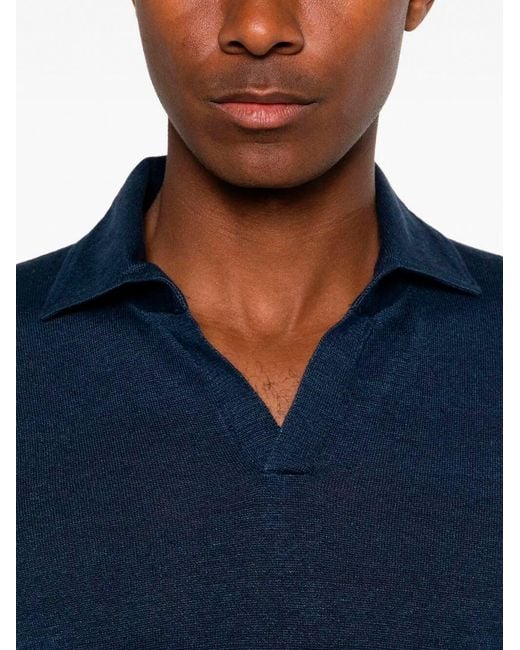 Barba Napoli Blue Polo for men