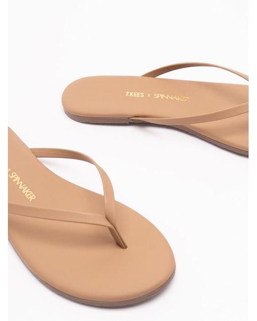 TKEES Pink 'Lily Nudes' Flip Flops