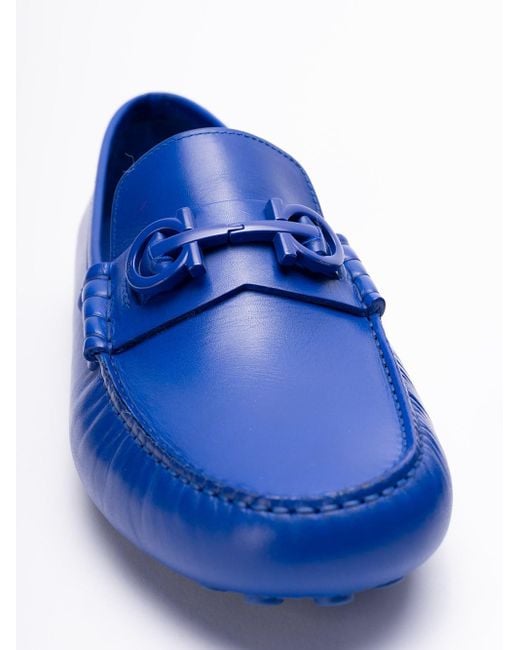 Ferragamo Blue `Grazioso` Loafers for men
