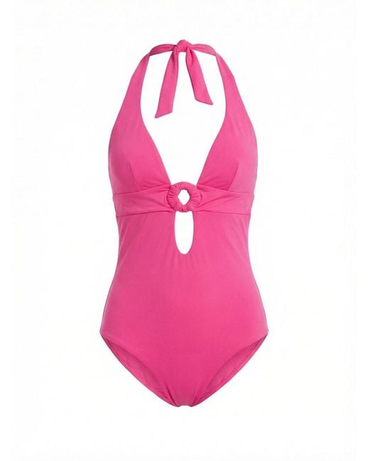 Fisico Pink One-Piece Swimsuit