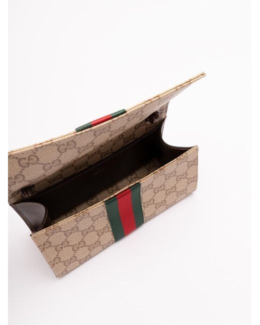 Gucci Pink Small Pouch With Strap And Web