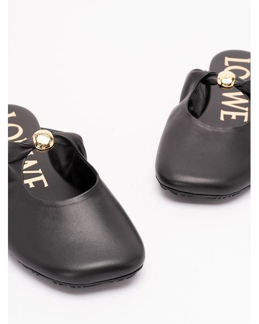 Loewe White 'Pebble' Soft Mule