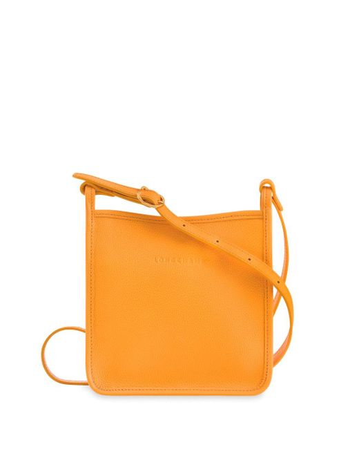 Longchamp Orange Small Le Foulonné Crossbody Bag