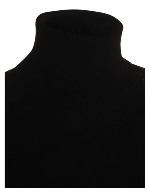 Malo Black Long Sleeve Crew-Neck Sweater