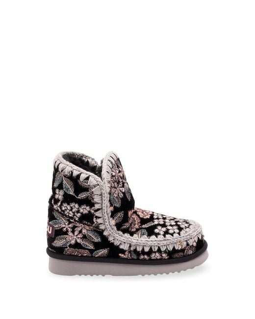 Mou Black 'Eskimo 18 Velvet' Boots