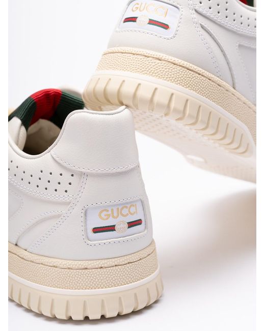 Gucci White Sneakers With `Web`