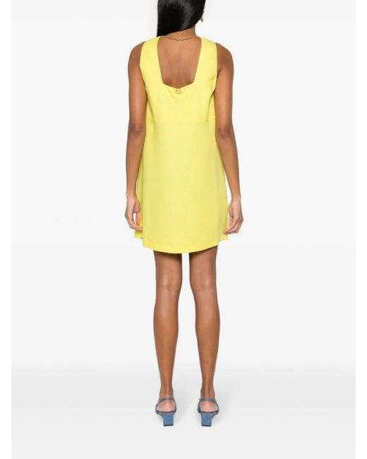 Straight Short Dress di Twin Set in Yellow