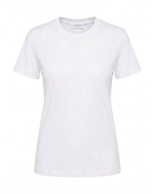 Dondup White Regular Round Neck Sweater