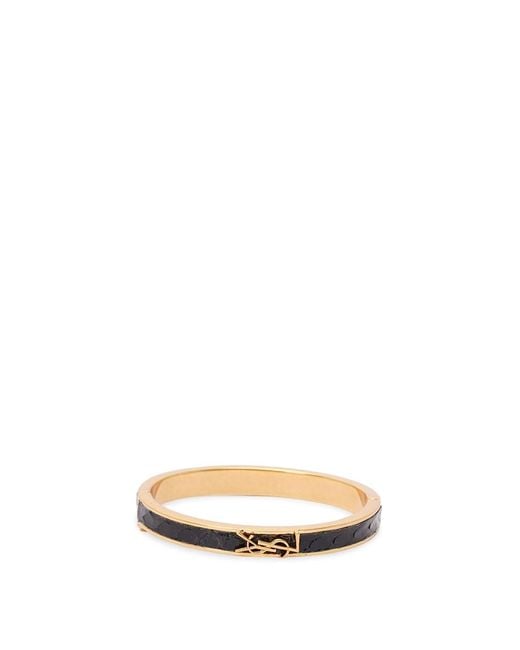 Saint Laurent White 'Ysl' Bracelet