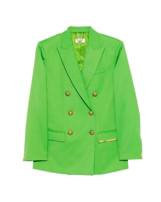 Elisabetta Franchi Green Jacket