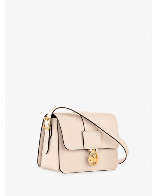 Longchamp Natural `Box-Trot` Medium Crossbody Bag