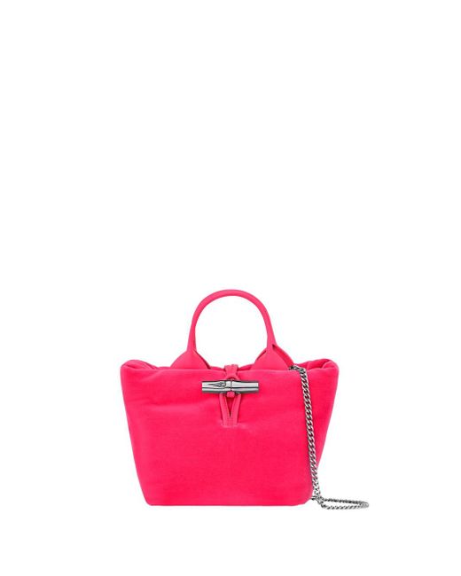Longchamp Pink 'Le Roseau' Extra Small Handbag
