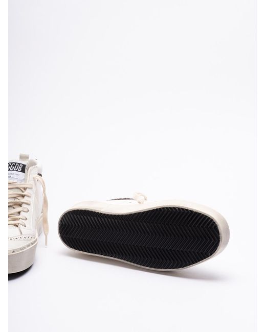 Golden Goose Deluxe Brand White `Hi Mid Star` Sneakers