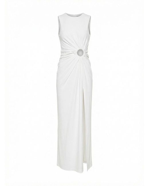 Sportmax White Jersey Dress