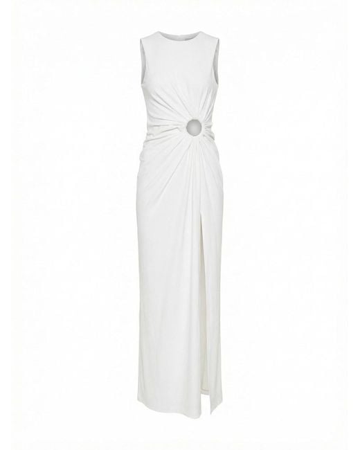 Sportmax White Jersey Dress
