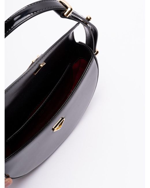 Prada Black Patent Leather Shoulder Bag