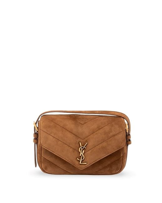 Saint Laurent Brown 'Loulou' Large Bag