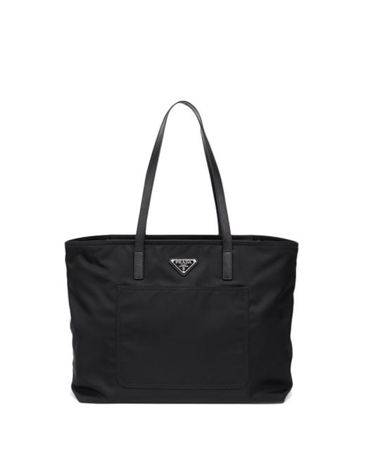 Prada Black `Re-Nylon` Tote Bag