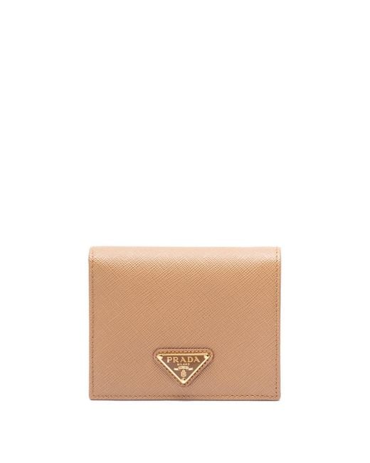 Prada Natural Small Saffiano Leather Wallet
