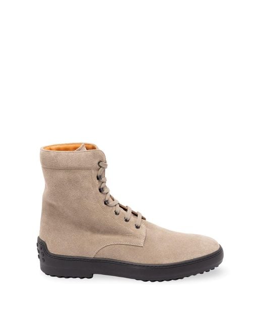 Tod's Natural Winter Gommino Ankle Boots for men