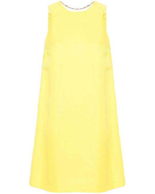 Twin Set Yellow Straight Short Dress
