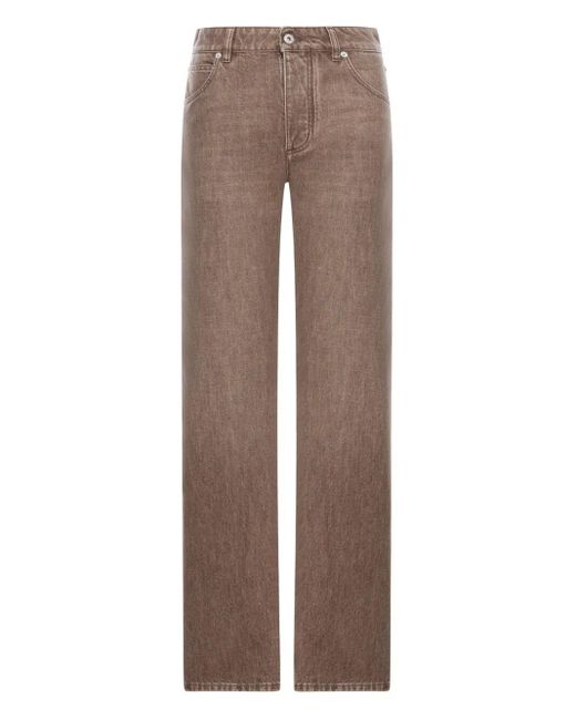 Denim Pants di Bottega Veneta in Brown