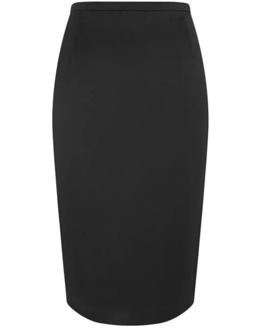 Saint Laurent Black Midi Skirt