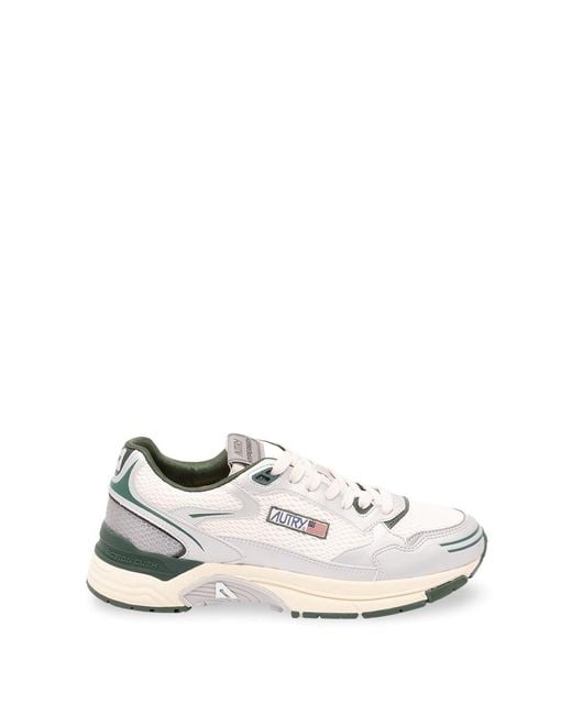 Autry White 'Hyperway' Low Sneakers for men