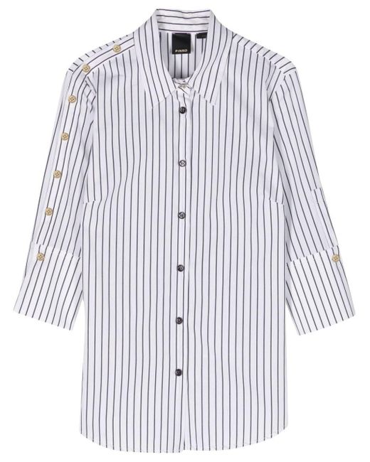 Pinko White Striped Shirt
