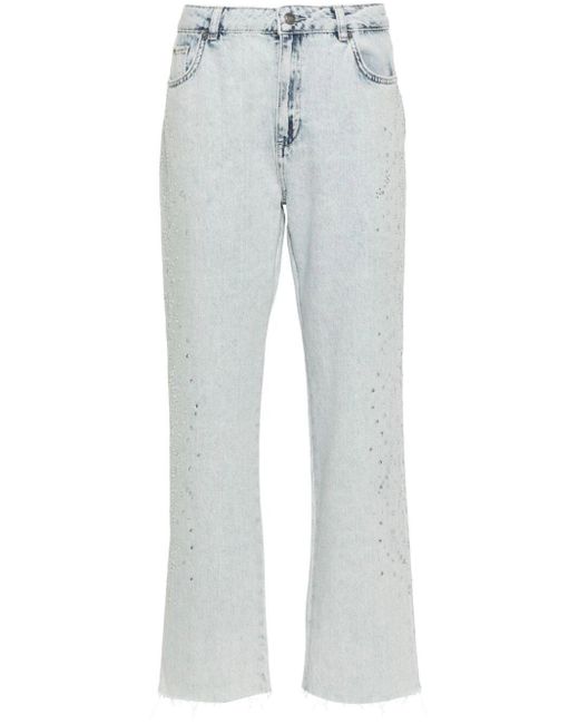 `Actitude` Slim Fit Jeans di Twin Set in Gray