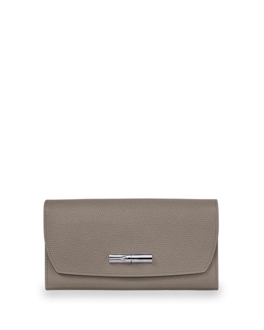 Longchamp Gray `roseau` Wallet