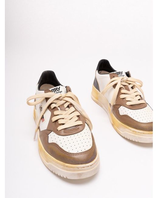 Autry White 'Super Vintage' Sneakers for men