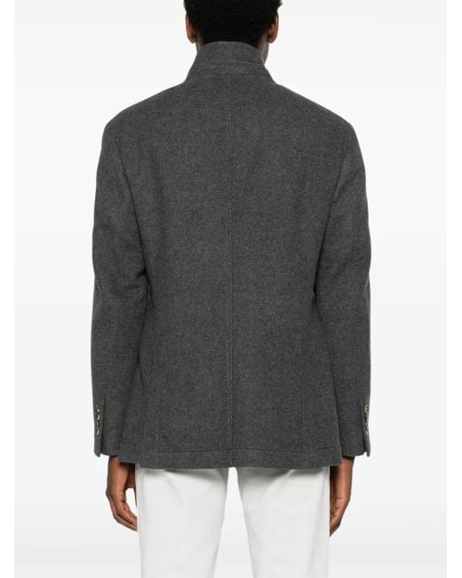 Brunello Cucinelli Gray Cashmere Jacket for men