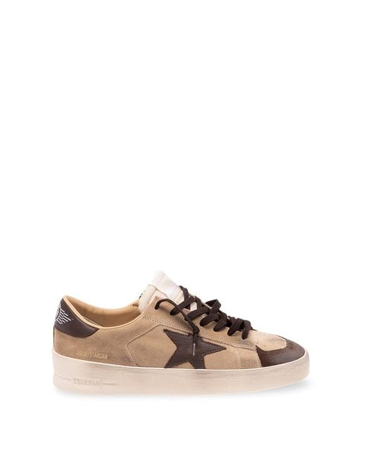Golden Goose Deluxe Brand Brown 'Stardan' Sneakers for men