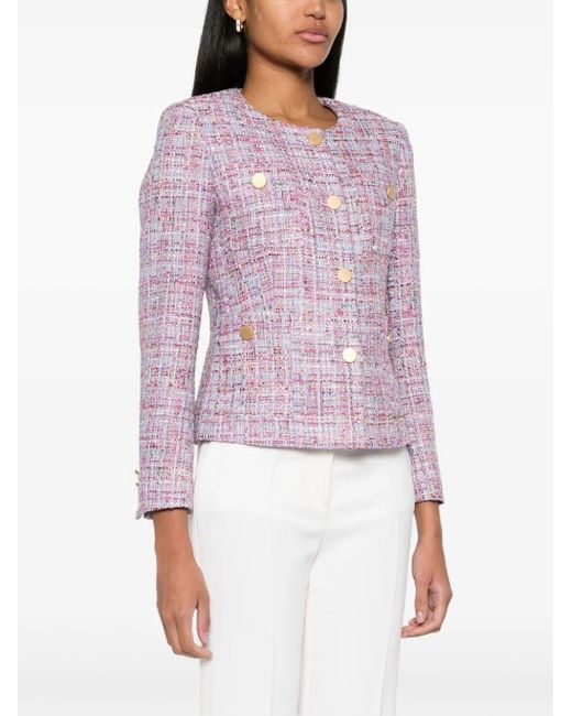 Tagliatore Purple Beverly Tweed Jacket