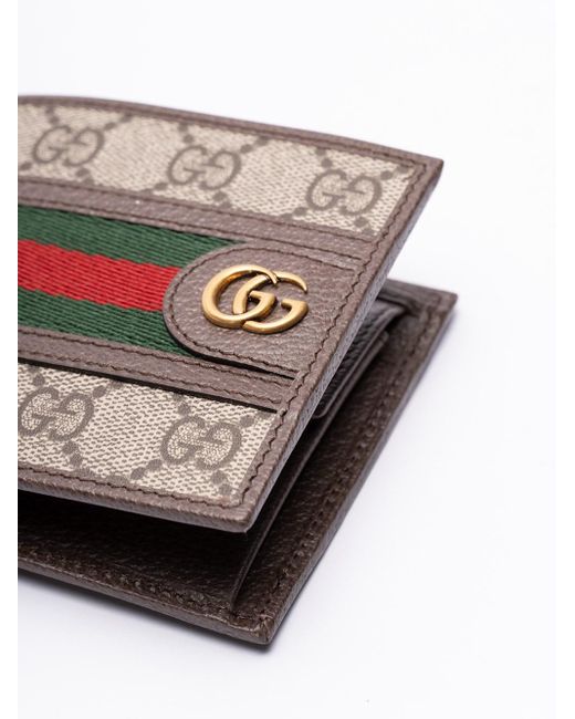 Gucci White `Ophidia` Coin Wallet for men