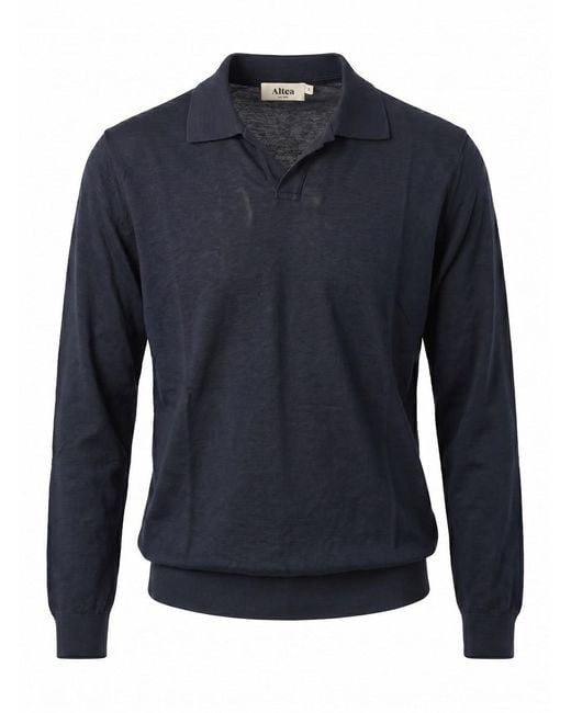Altea Blue 'Pierre' Polo Neck Sweater for men