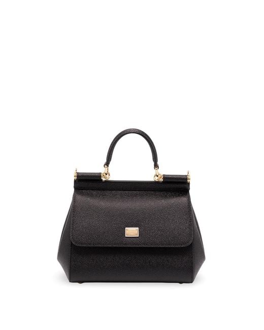 Dolce & Gabbana Black Small 'Sicily' Handbag