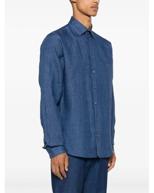 Sease Blue Button Down Shirt for men