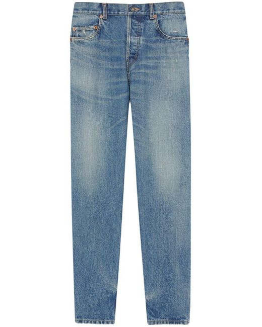 Jeans slim Vanessa di Saint Laurent in Blue
