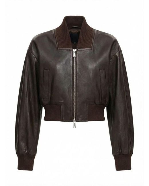 Self-Portrait Black Leather Jacket