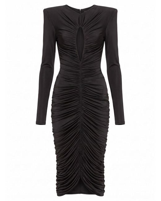 Nissa Black Evening Dress