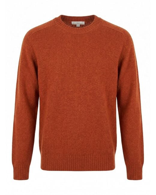 Malo Orange Cashmere Round Neck for men