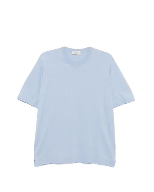 Piacenza 1733 Blue Short Sleeve T-Shirt for men