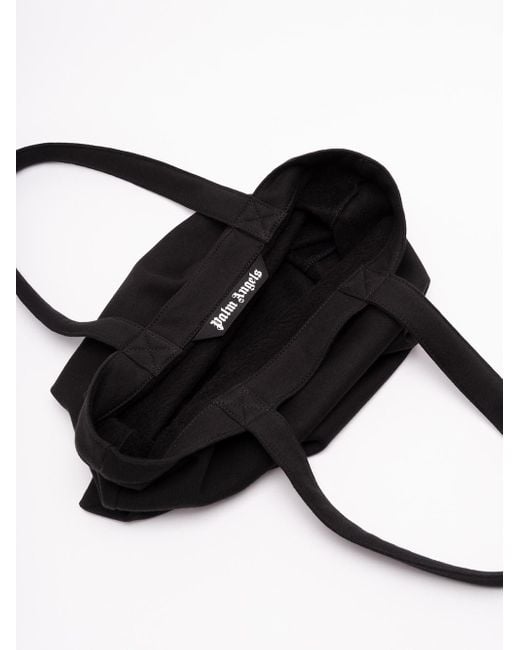 Palm Angels Black 'Classic Logo' Tote Bag for men