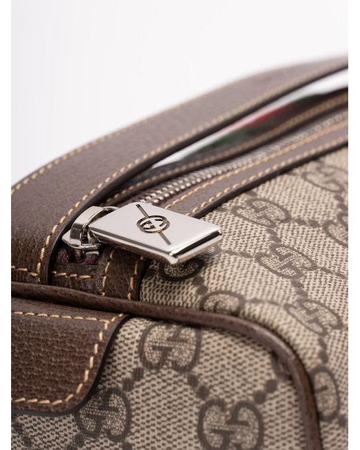 Gucci `Gg Supreme` Toiletry Bag in Natural for Men Lyst