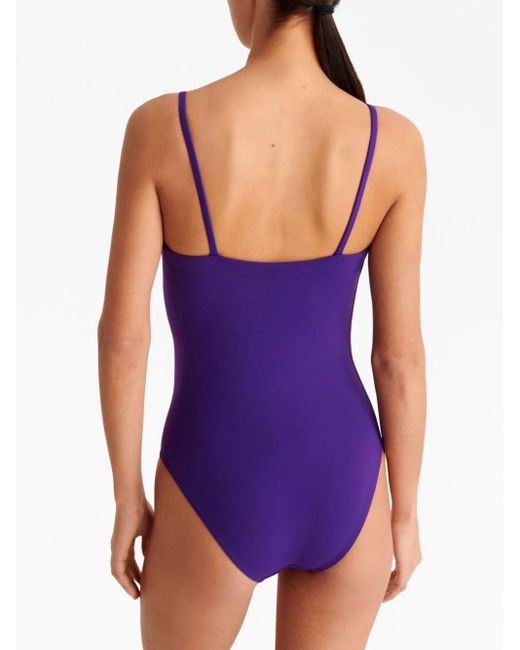 Eres Purple Aquarelle Tank Swimsuit