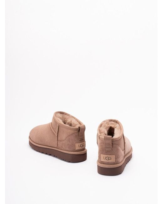 Ugg Pink 'Classic Ultra Mini' Boots