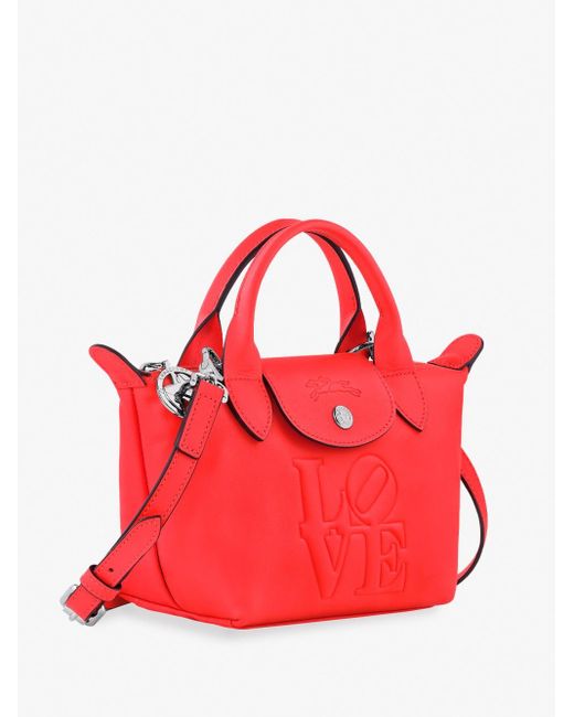 Longchamp Red ` X Bob` Handbag