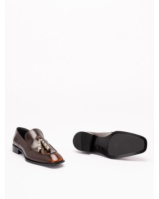 Loewe White 'Edge' Loafers